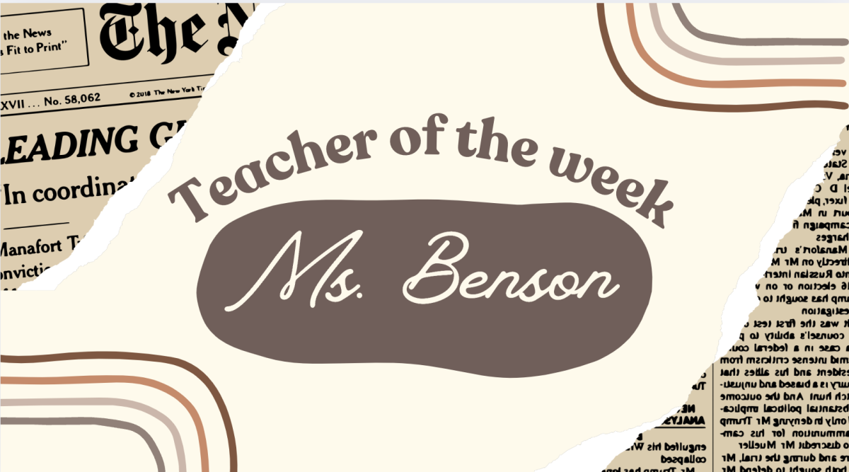 Ms. Benson really enjoys hanging out with her family, but also enjoys her job.